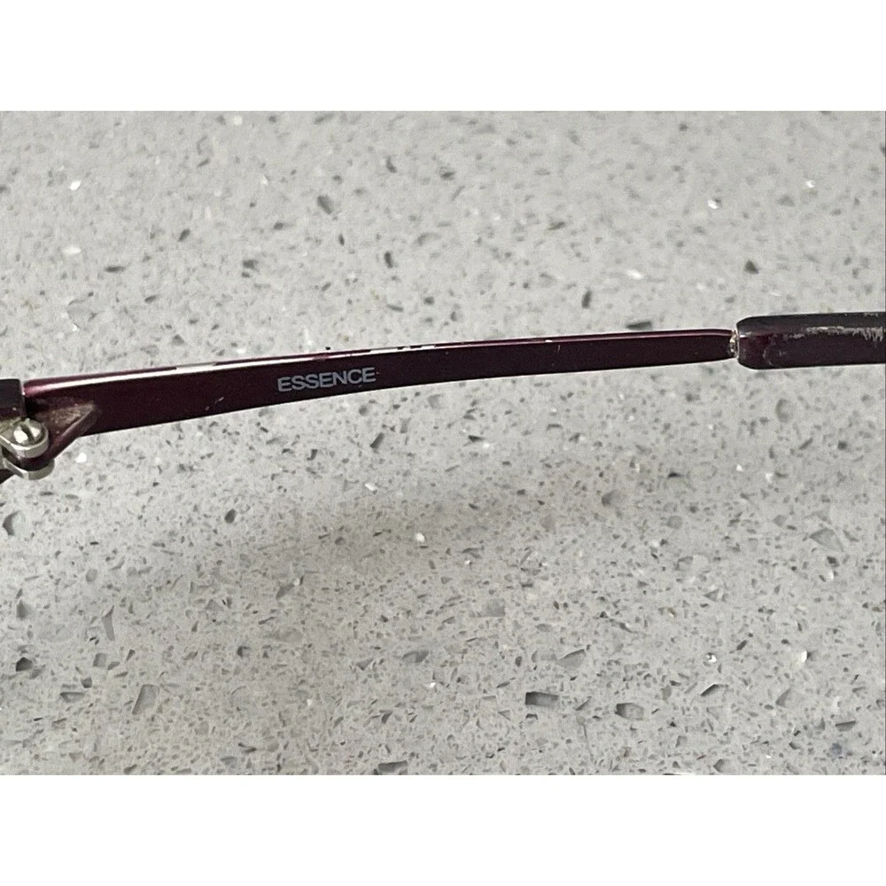 Essence Eyewear ES257 261 53-20-135 Burgundy Half Rim Eyeglasses Frames ONLY